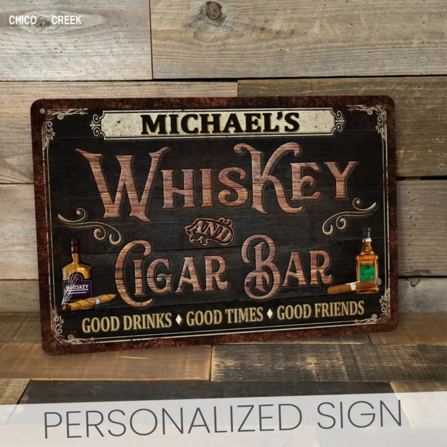 Home Bar Signs - Индивидуальная винтажная табличка для бара с