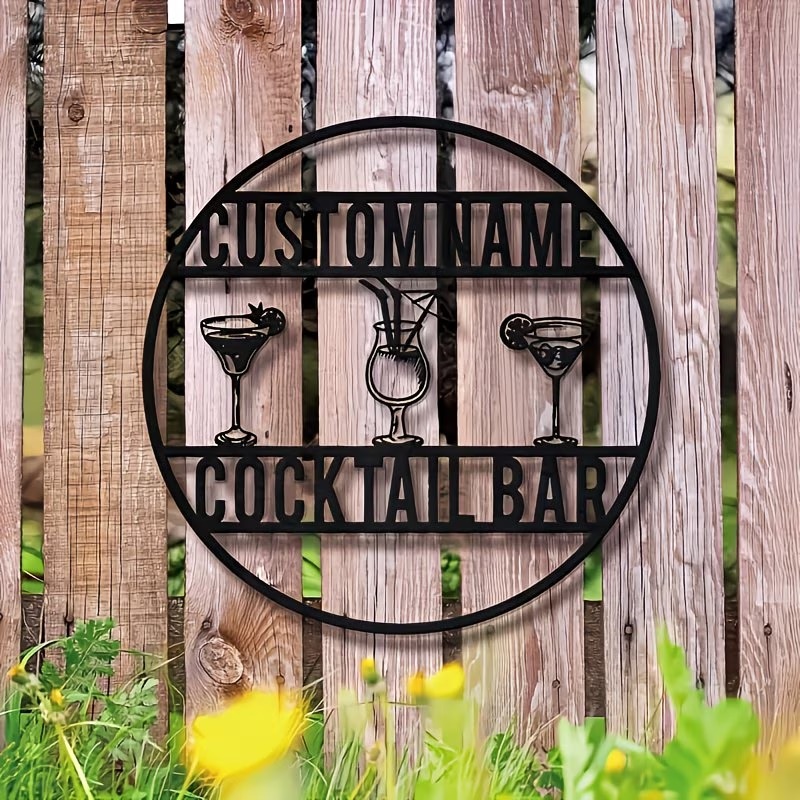 Металлическая табличка для кок – обзор и цена Home Bar Signs